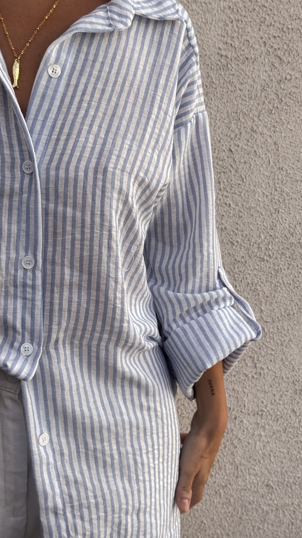 Camisa TREVI (rayada azul)