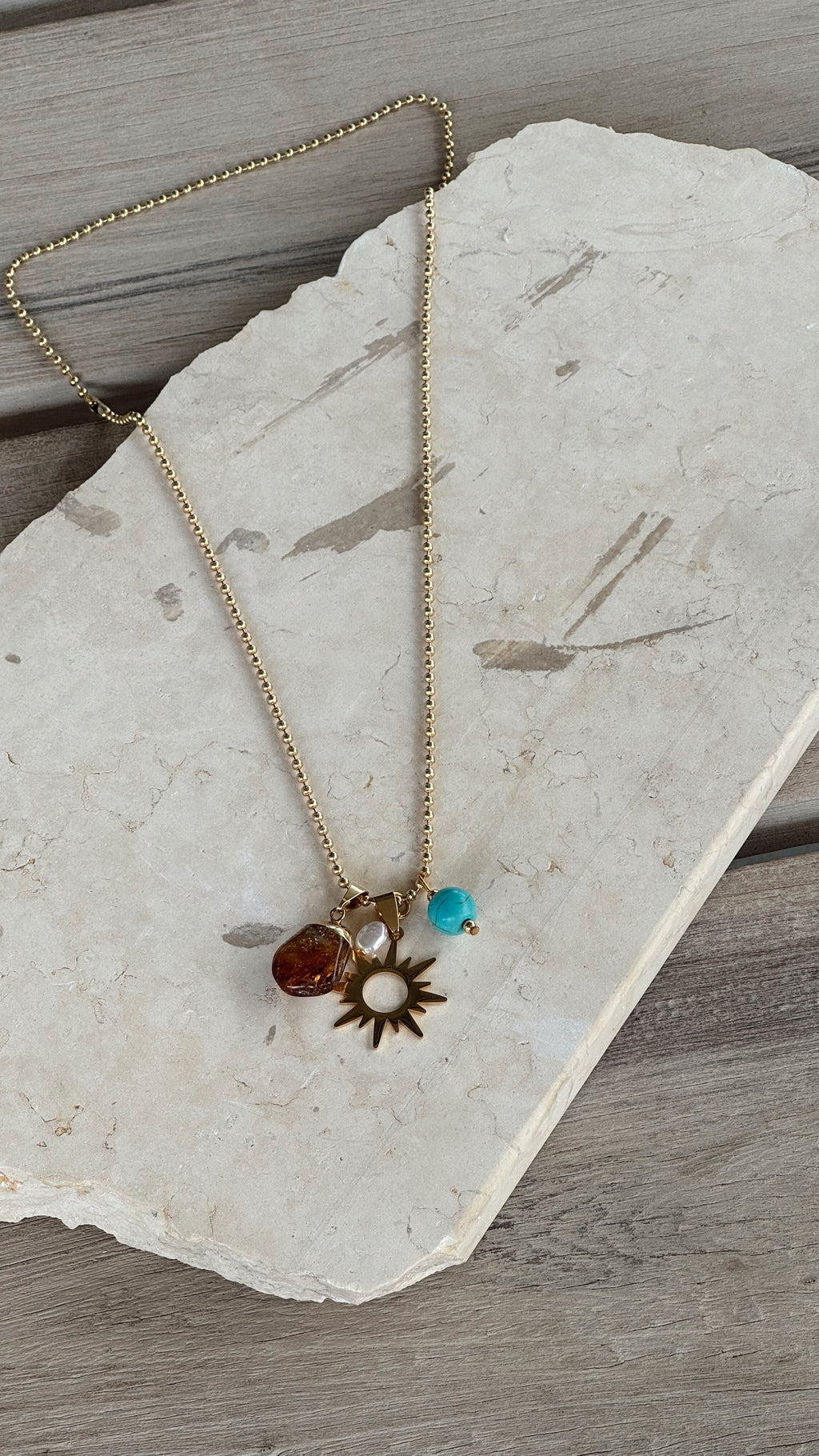 Collar CHARMS CITRINO (acero)