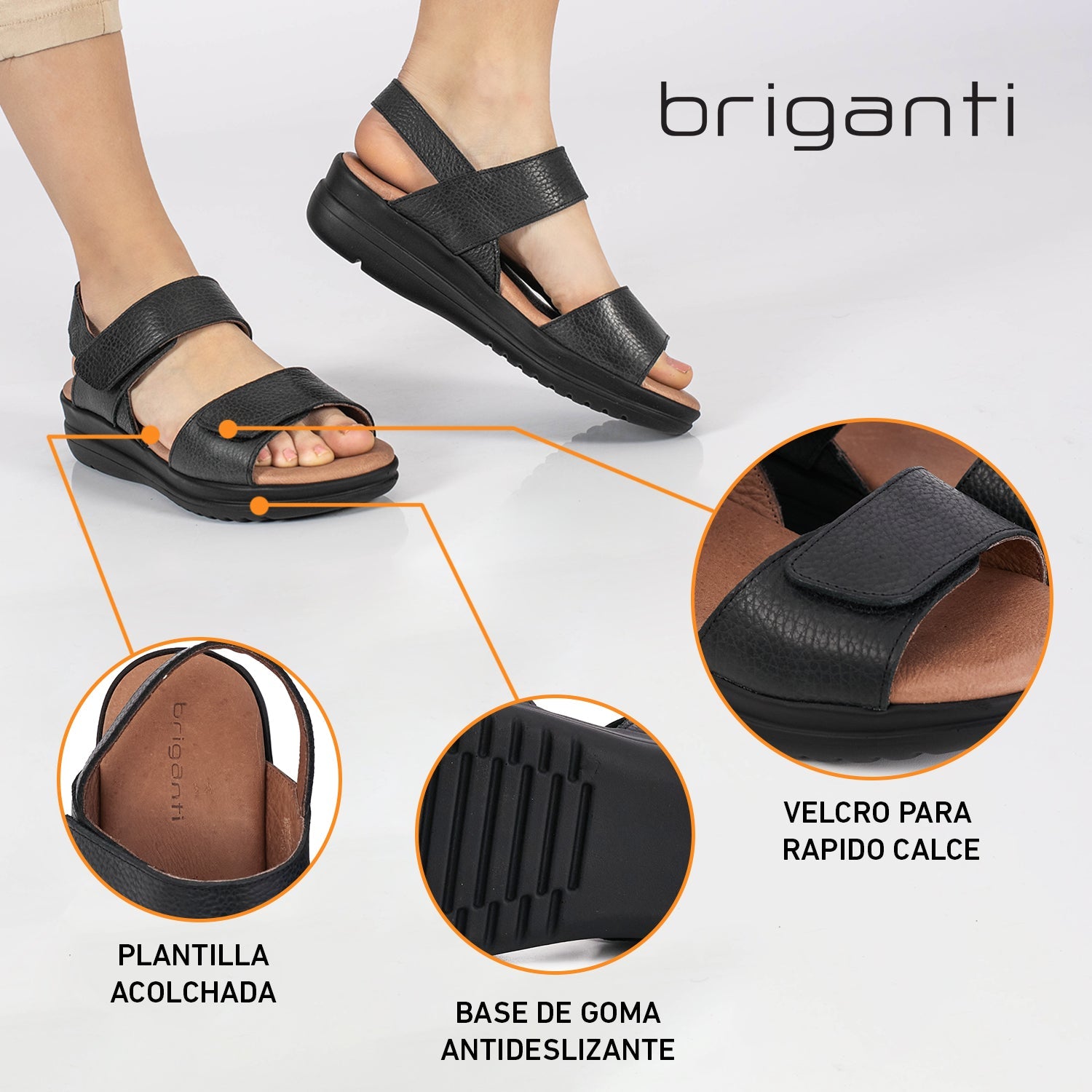 SANDALIA PORAC NEGRA