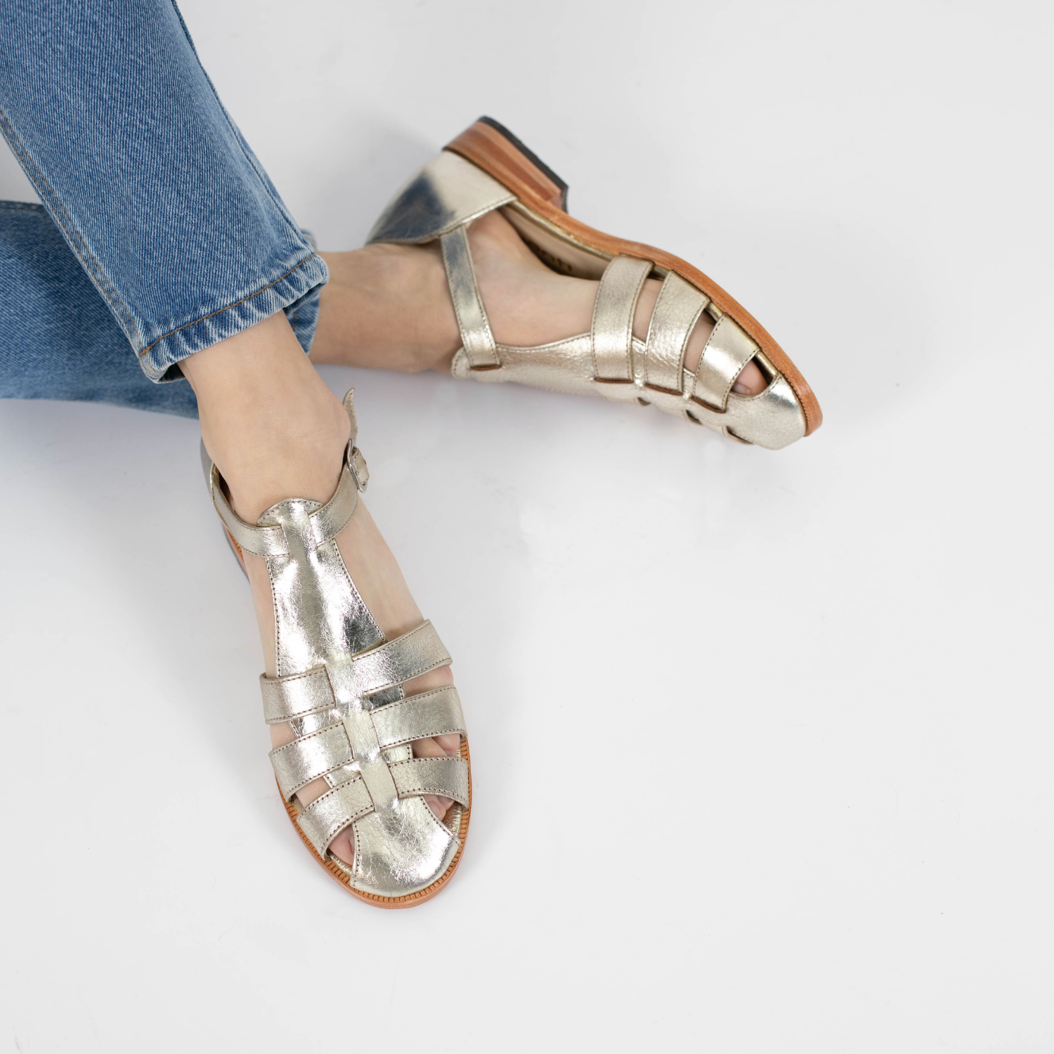 SANDALIA SAMY PLATINO