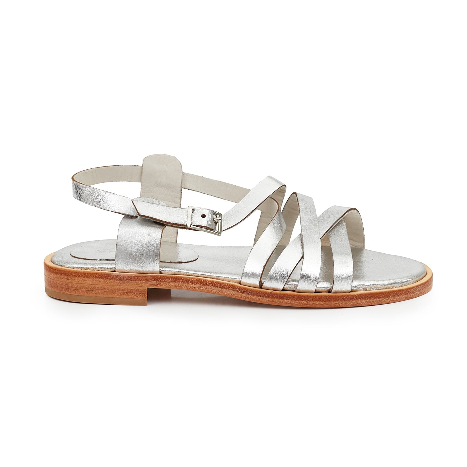 SANDALIA ANGUL PLATA