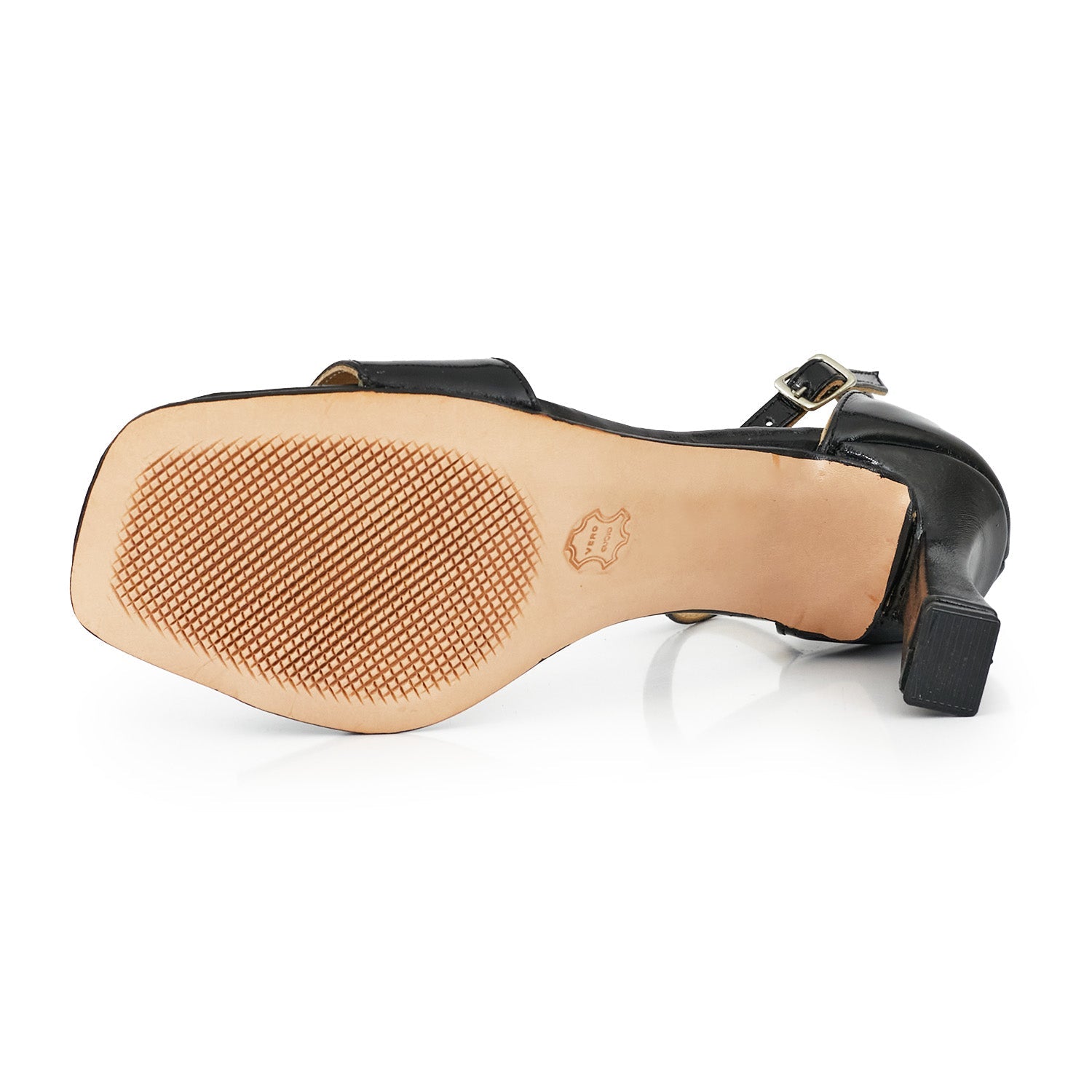 SANDALIA ANTRA NEGRA CHAROL