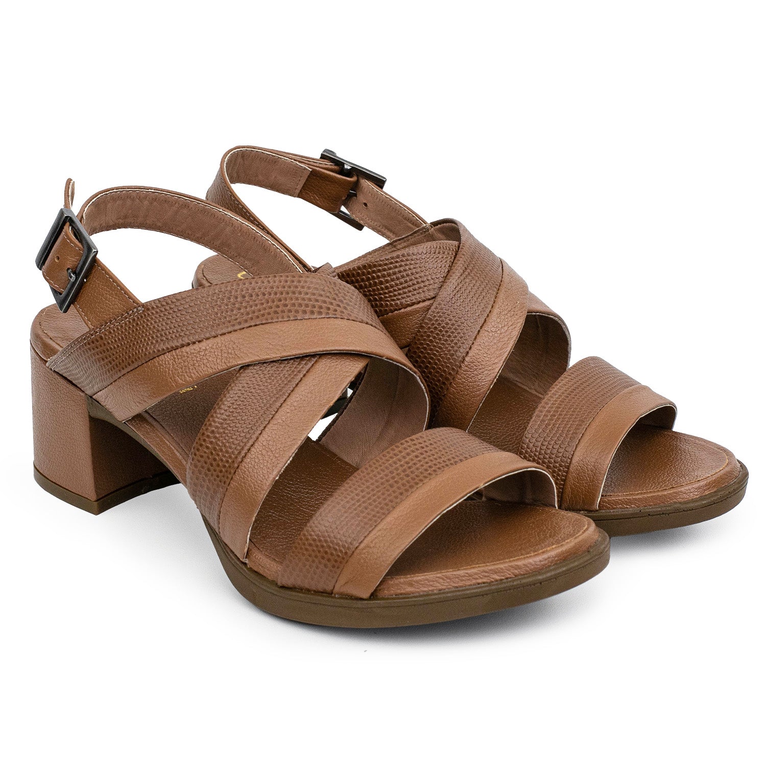 SANDALIA FLORA MARRON