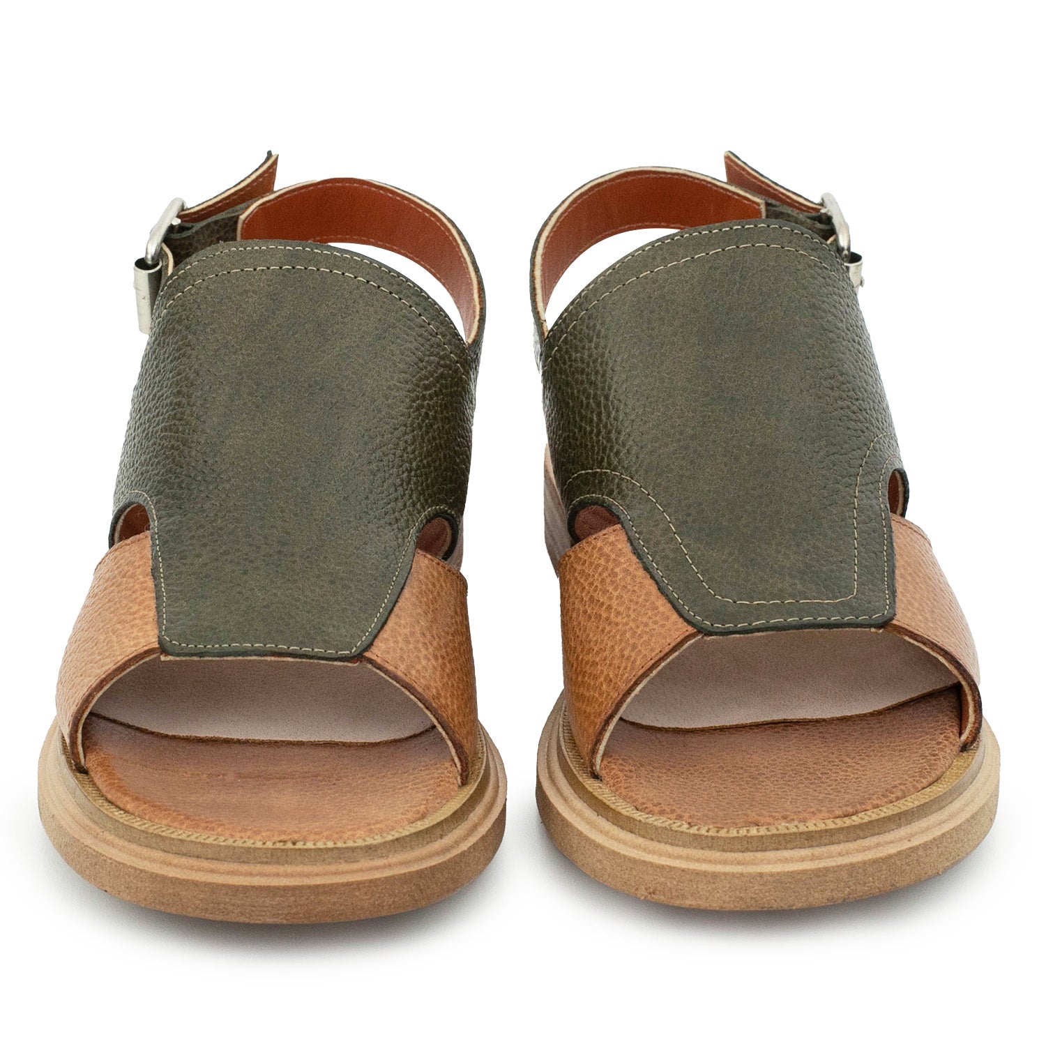 SANDALIA NINA VERDE Y SUELA