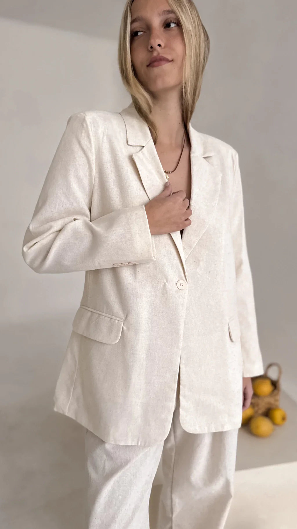 Blazer AMALFI lino (color linen)
