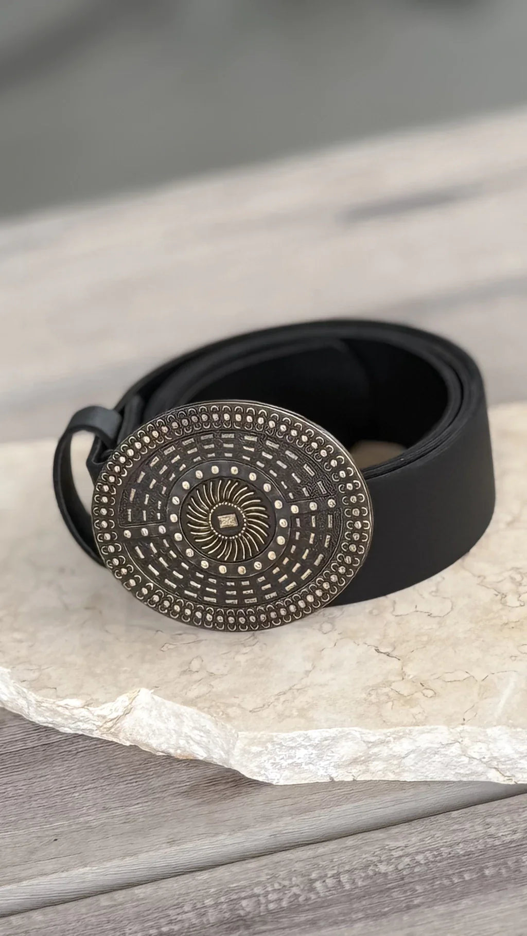 Cinto SUN (Negro) - cuero