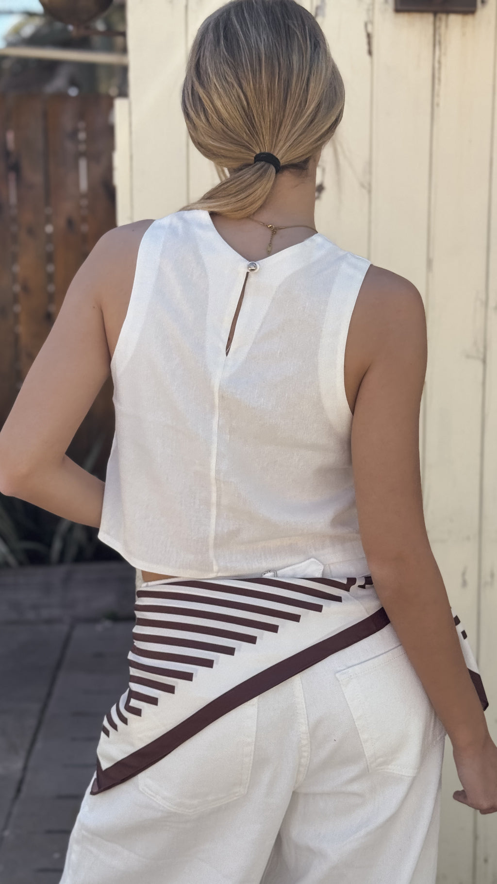 Blusa top TIFA (off white)