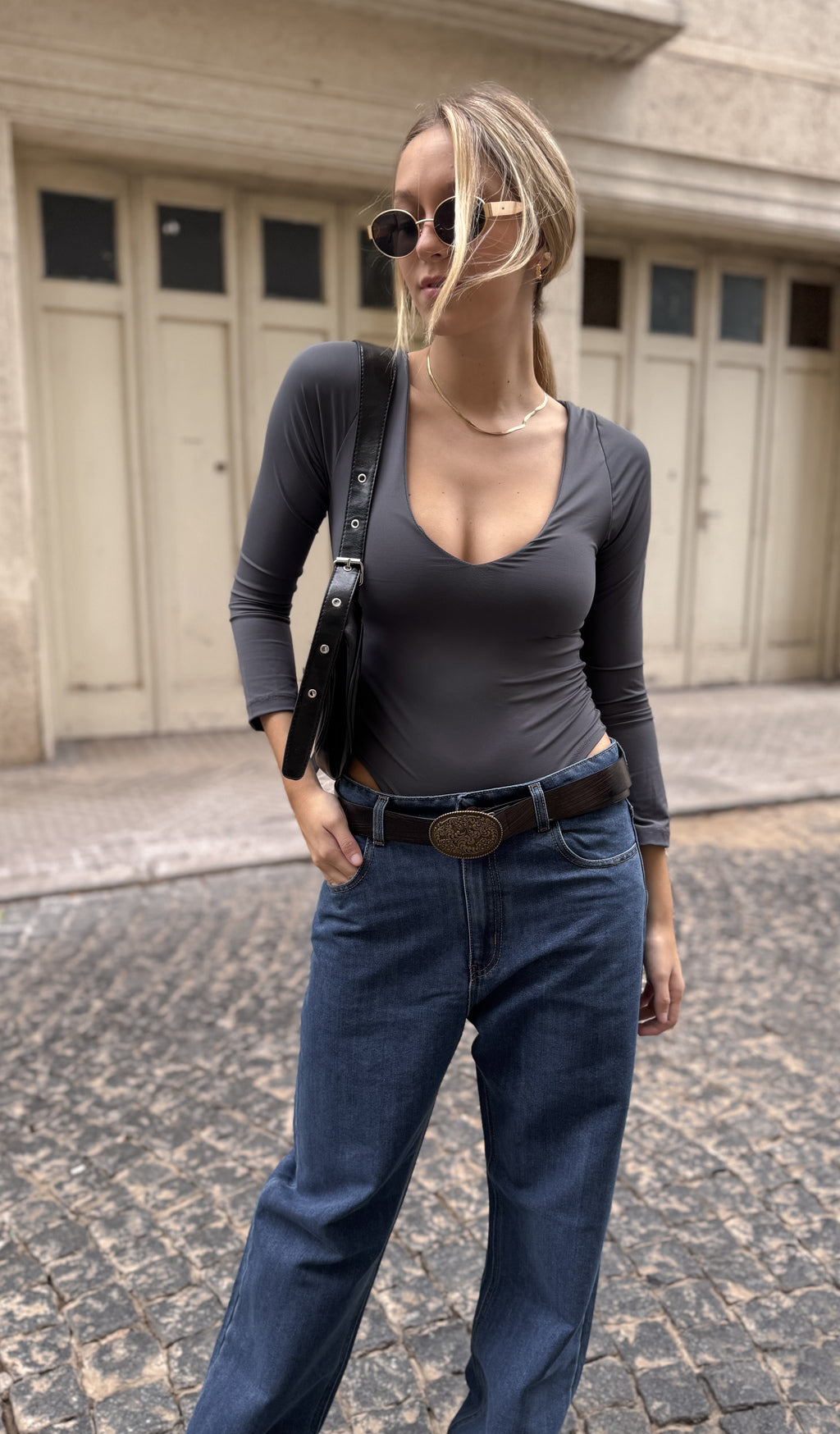 Body CAMELIA (Gris Topo)