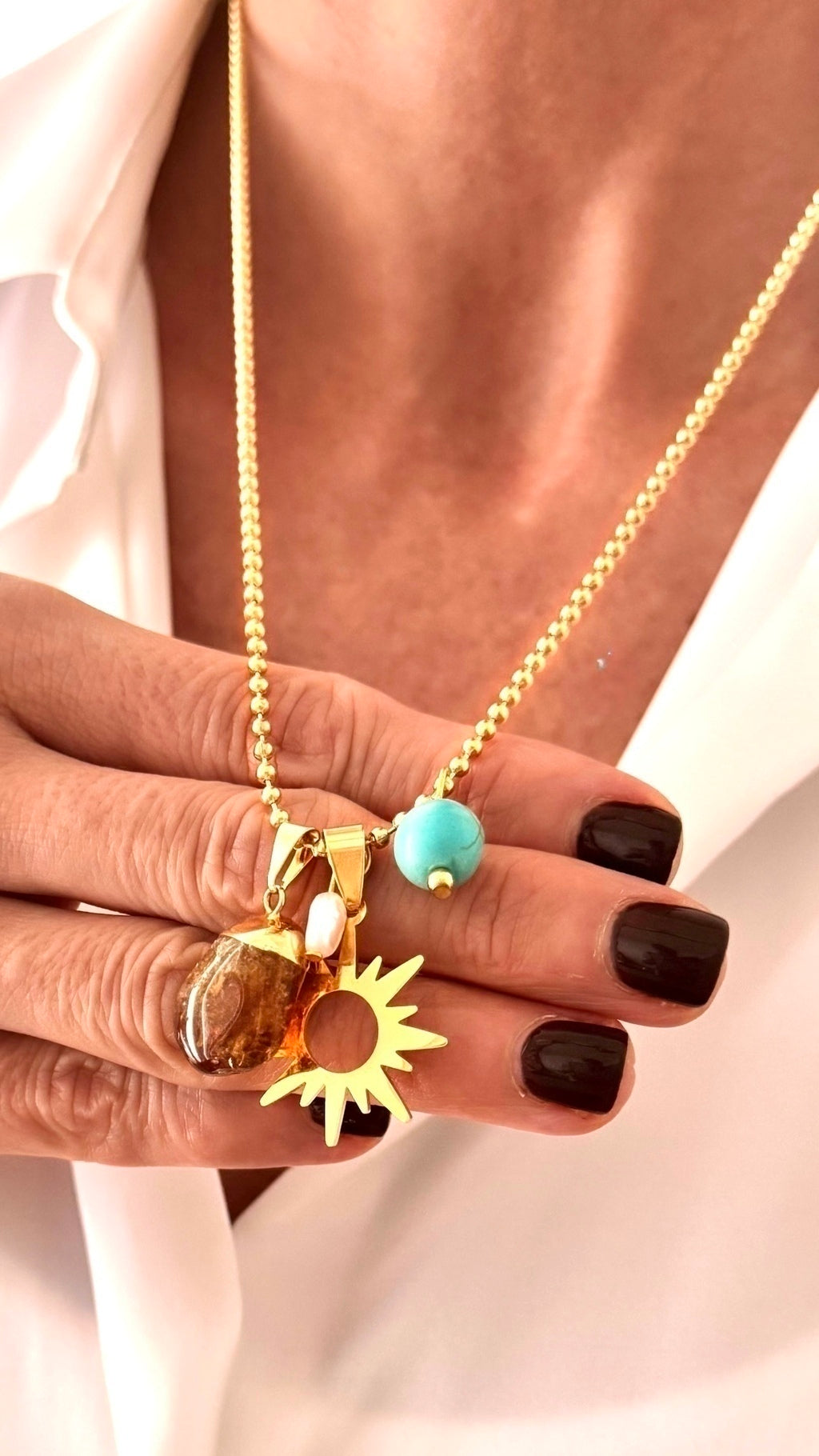 Collar CHARMS CITRINO (acero)