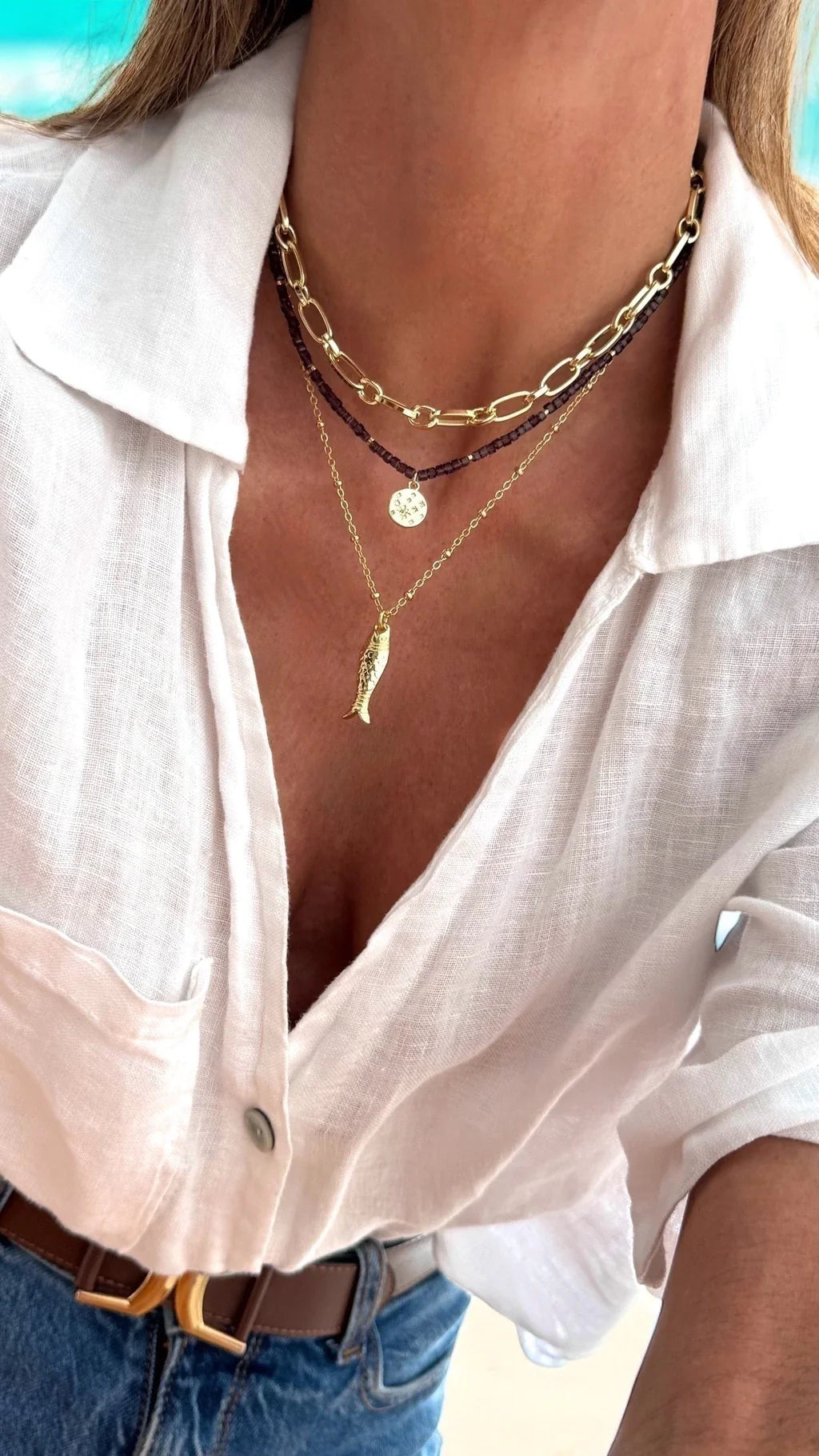 Collar TROPEZ (oro 24k)