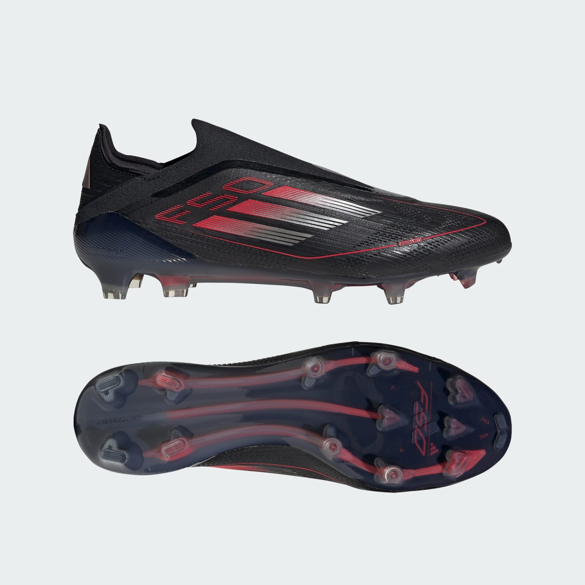 Botín de Fútbol F50 Elite Laceless FG Negro