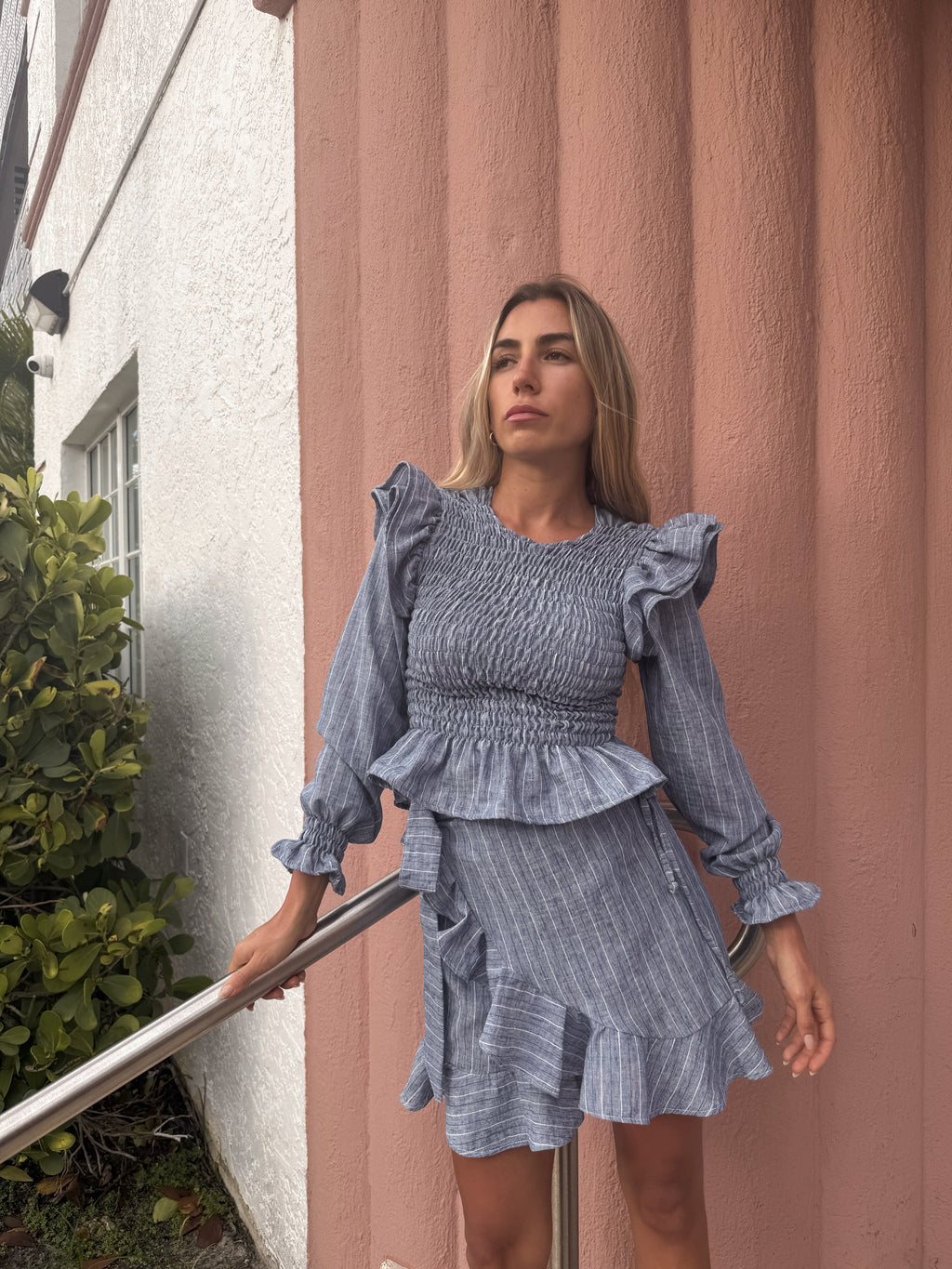 Falda FRANCA (celeste azulado)