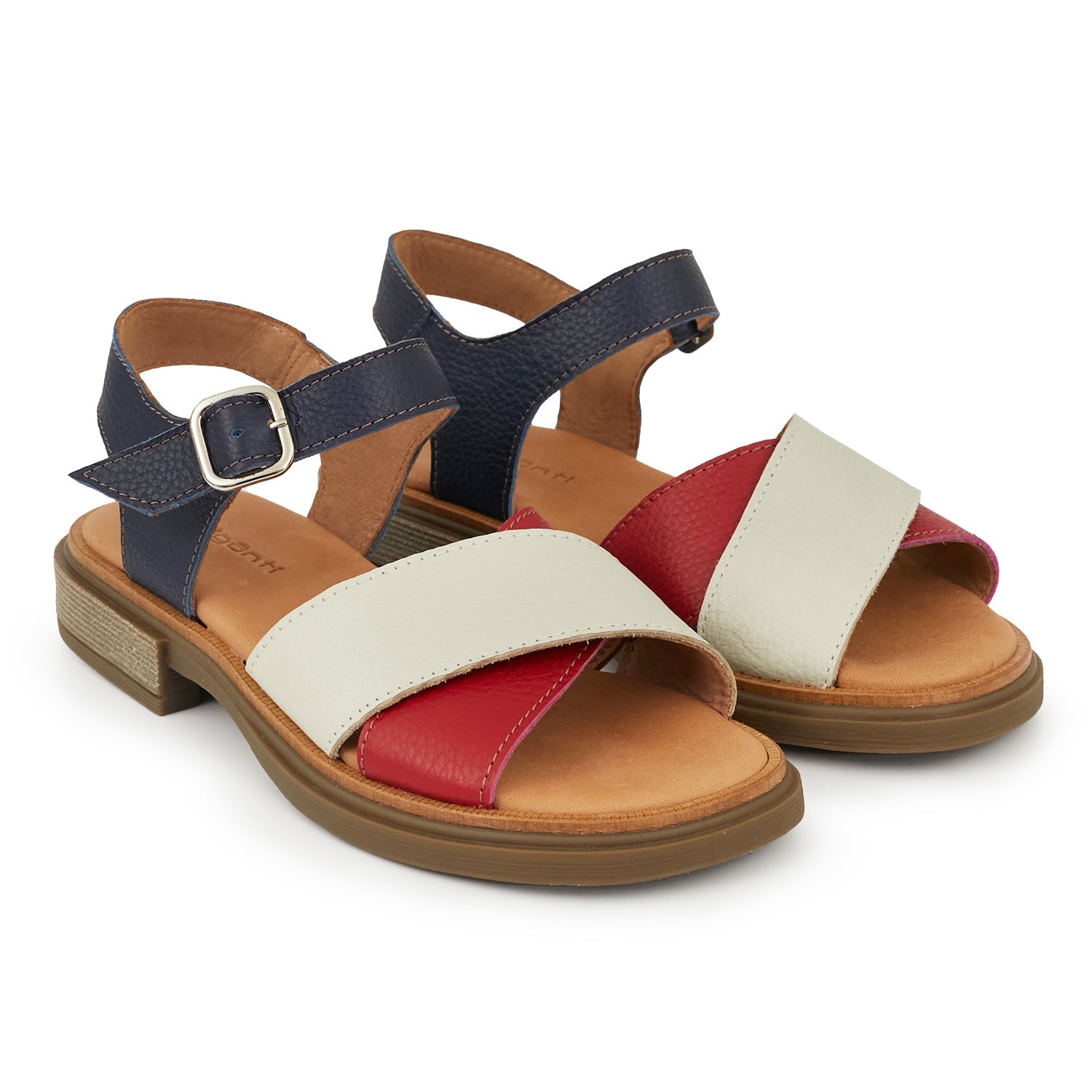 SANDALIA CHENOR AZUL Y NATURAL