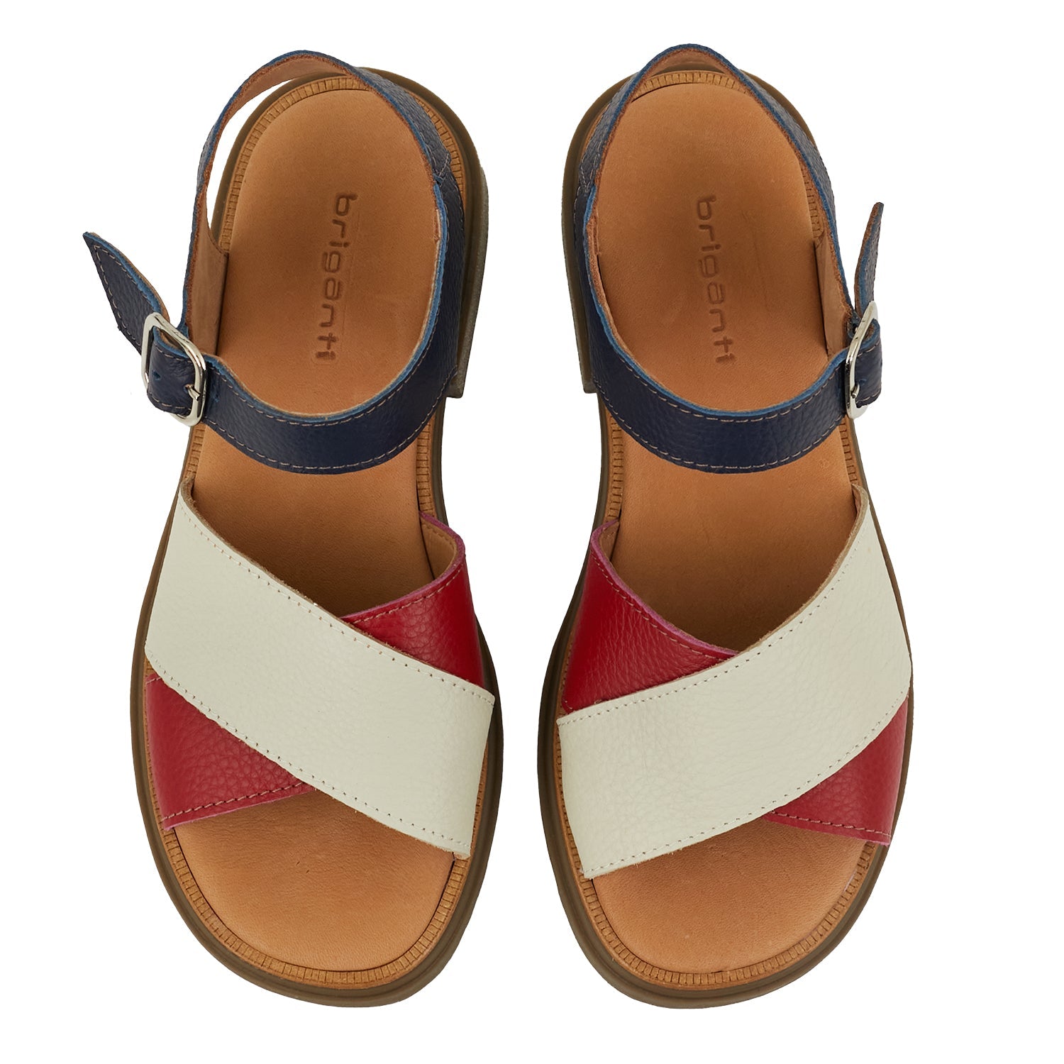 SANDALIA CHENOR AZUL Y NATURAL