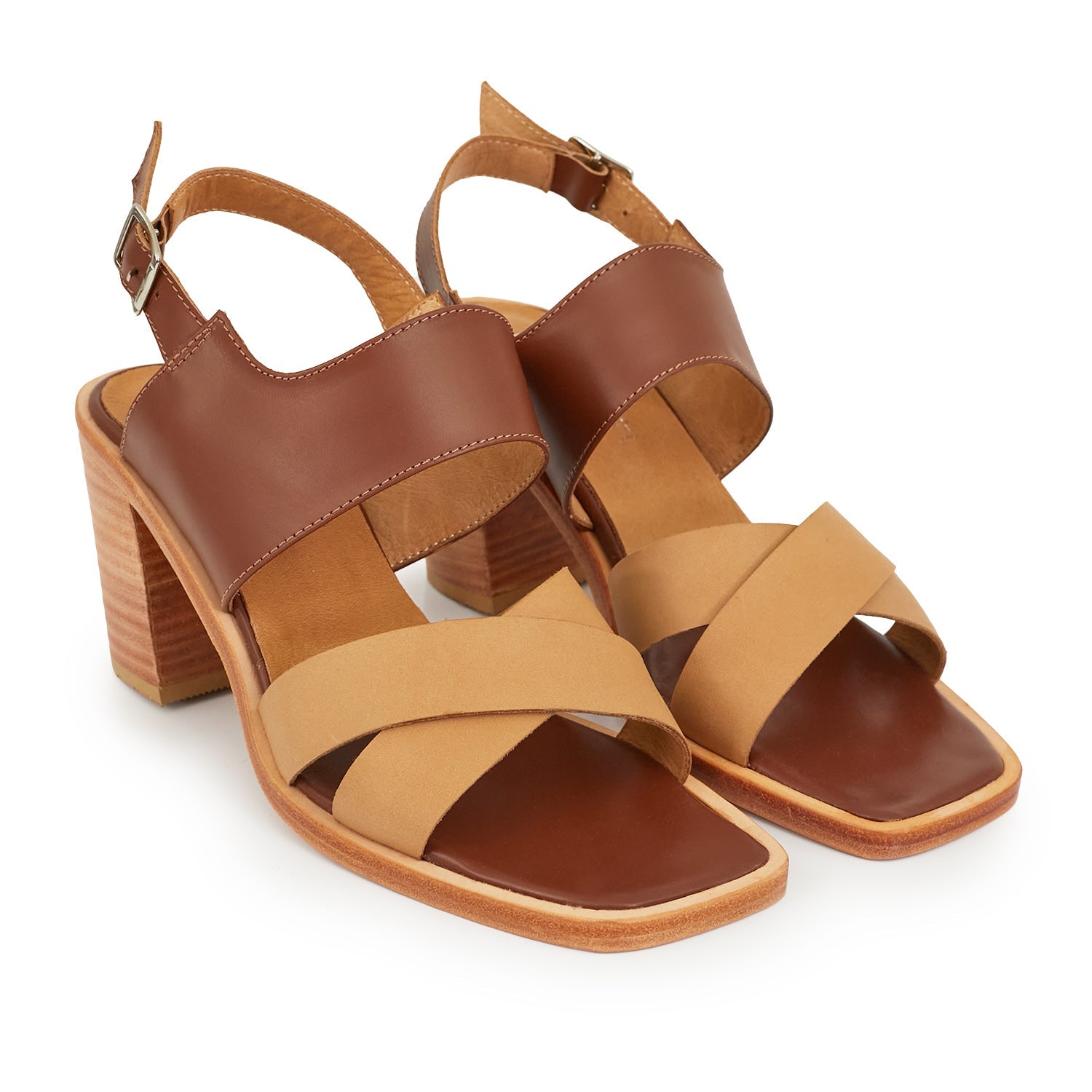 SANDALIA BADI MARRON