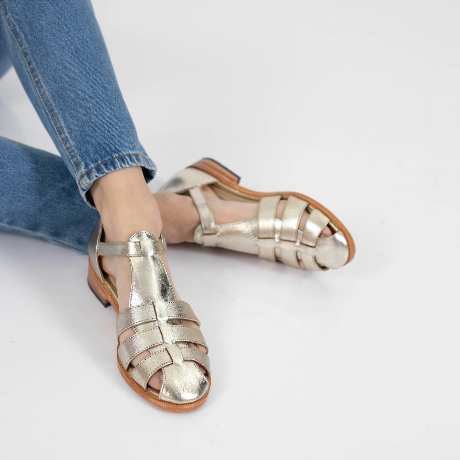 SANDALIA SAMY PLATINO