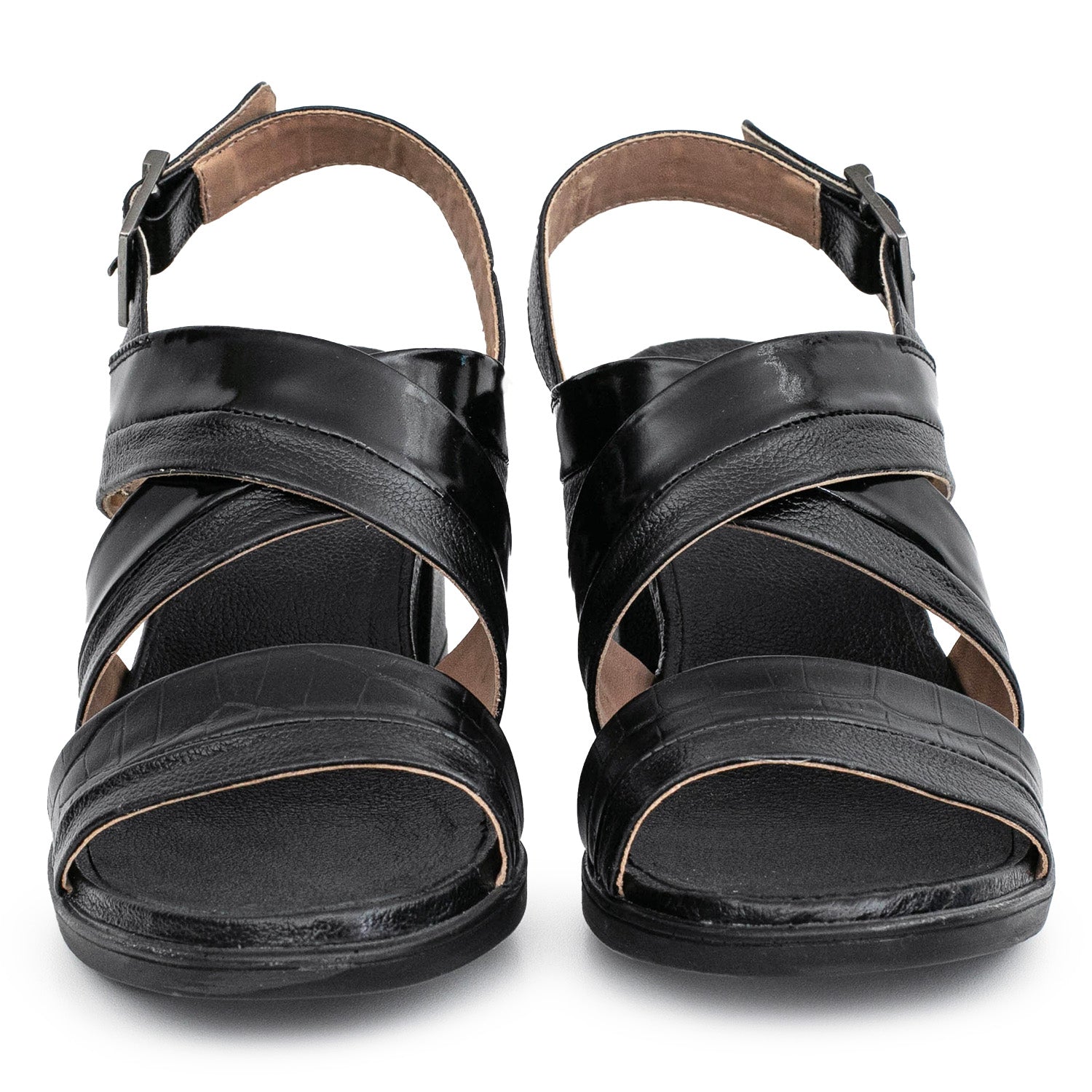 SANDALIA FLORA NEGRA