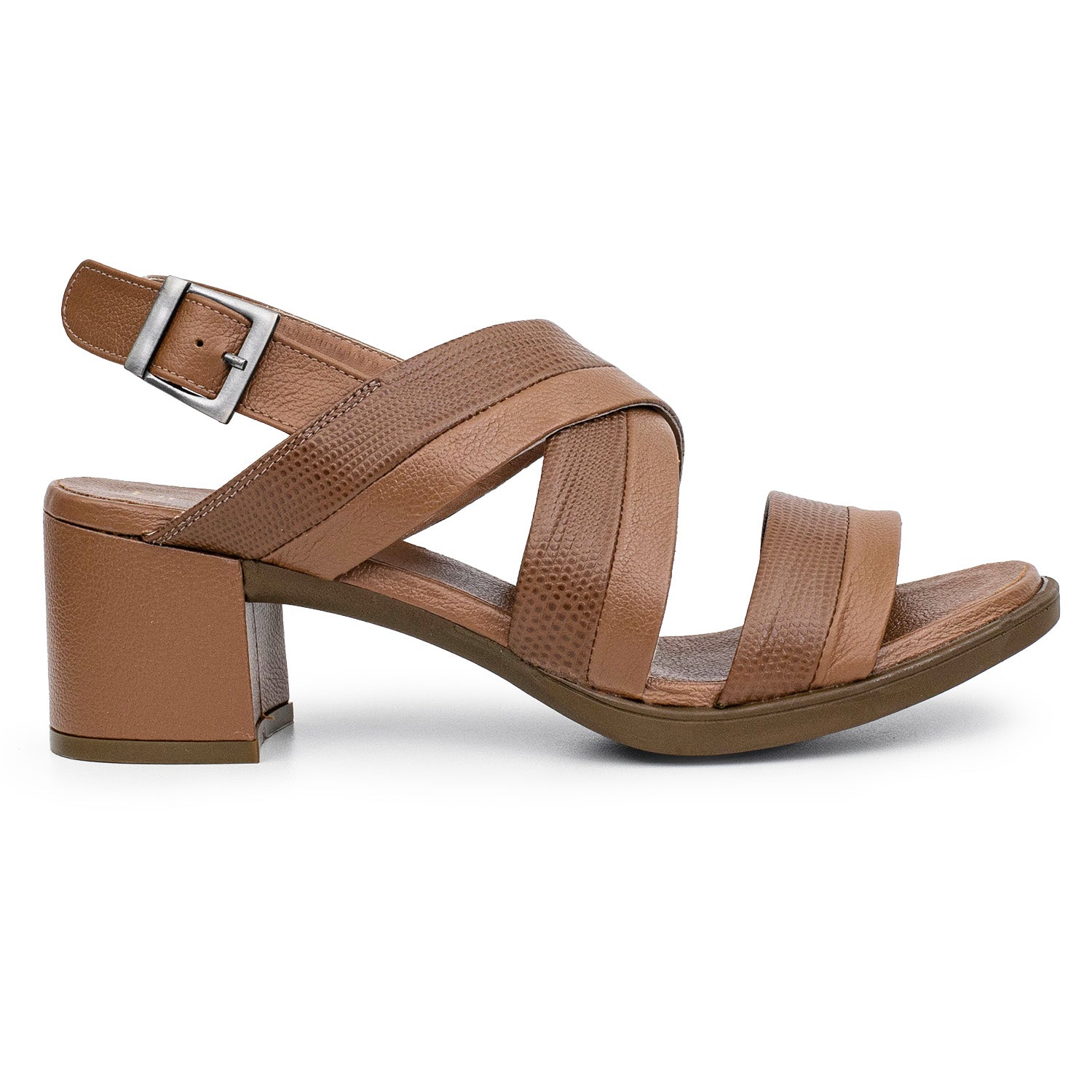 SANDALIA FLORA MARRON