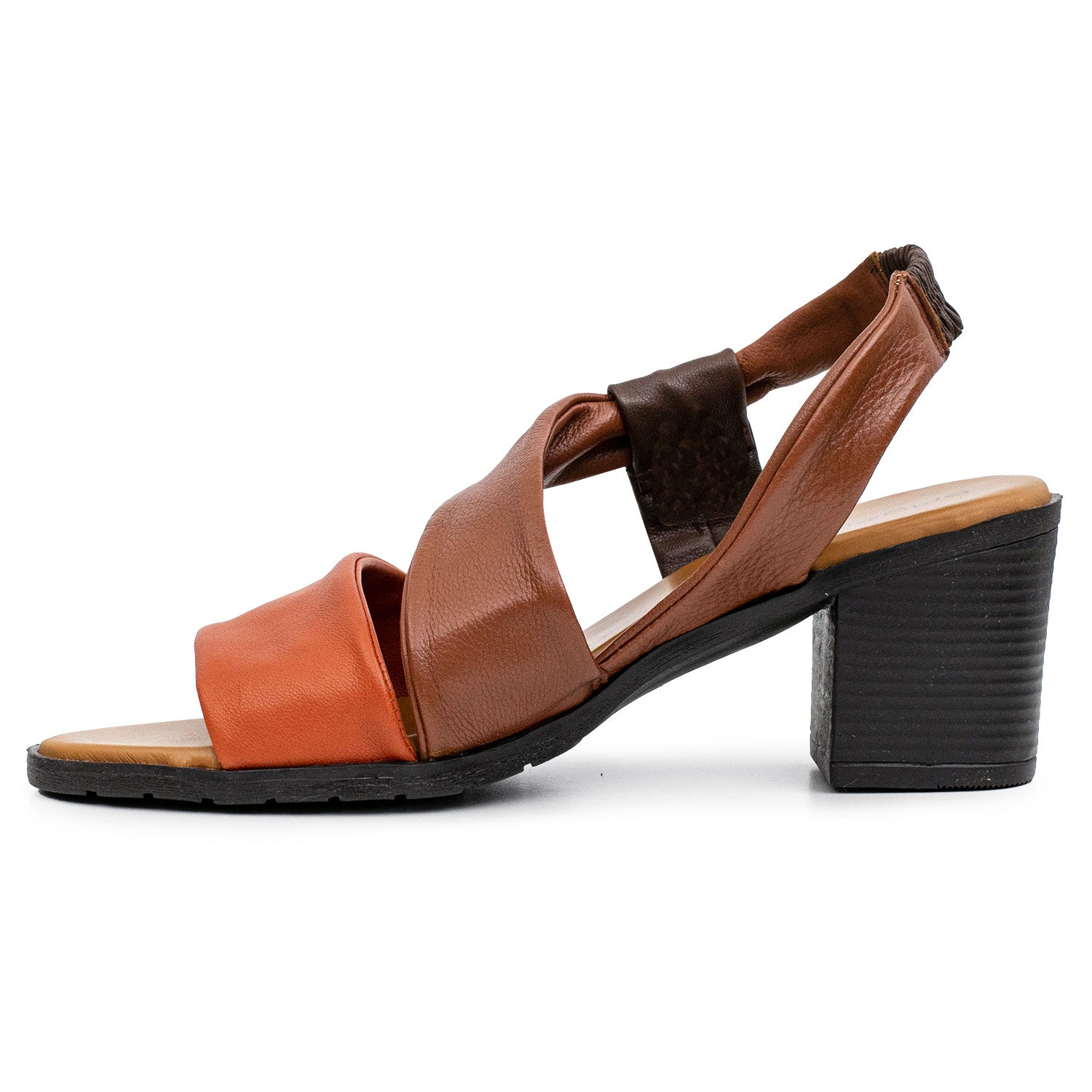 SANDALIA NOGAN MARRON