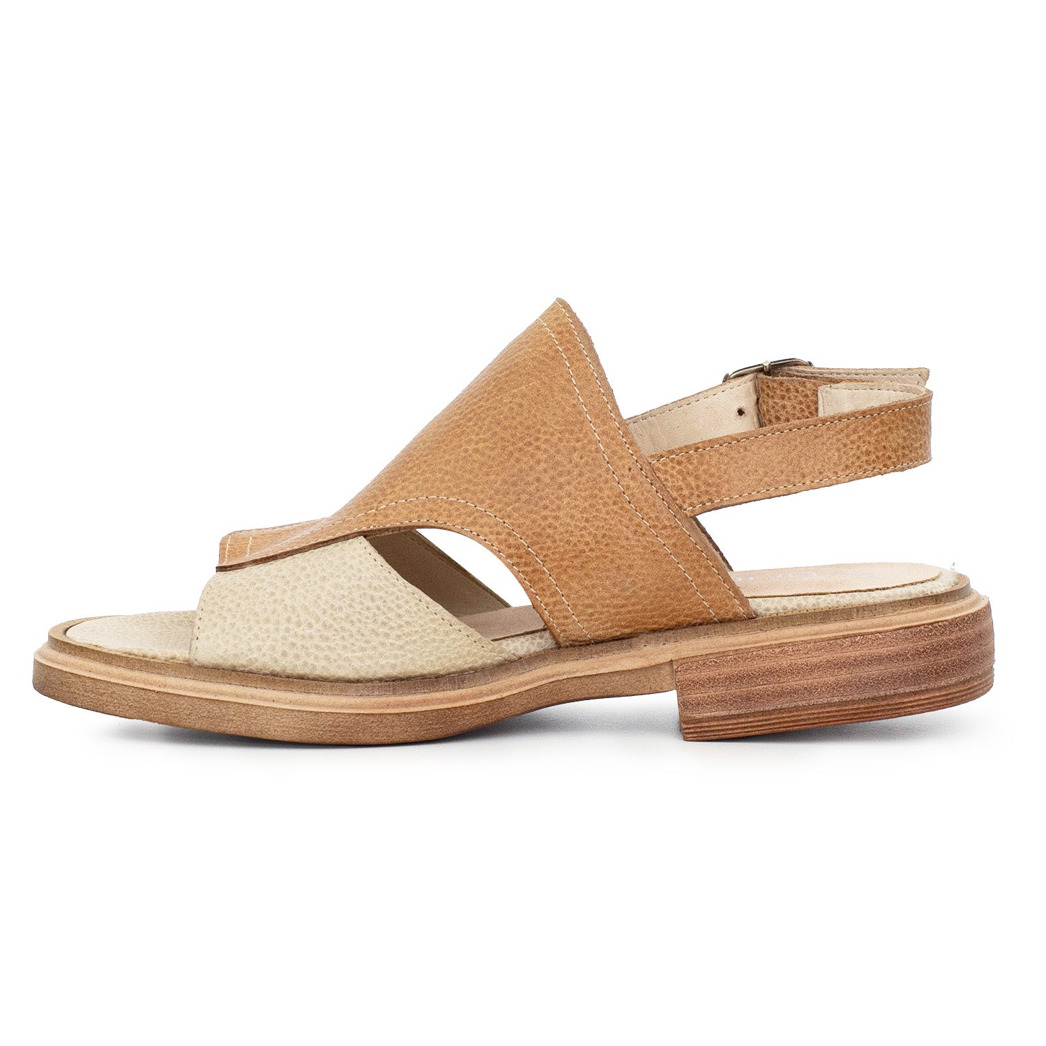 SANDALIA NINA SUELA Y NATURAL