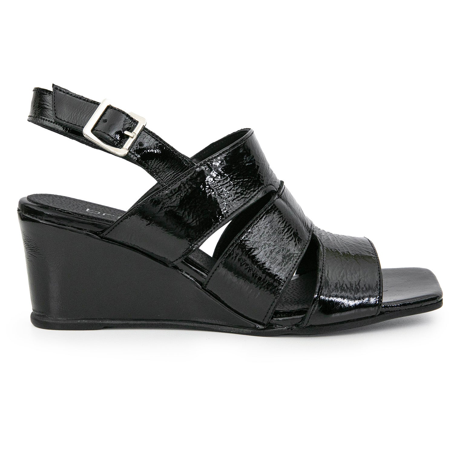 SANDALIA DUNA NEGRA CHAROL