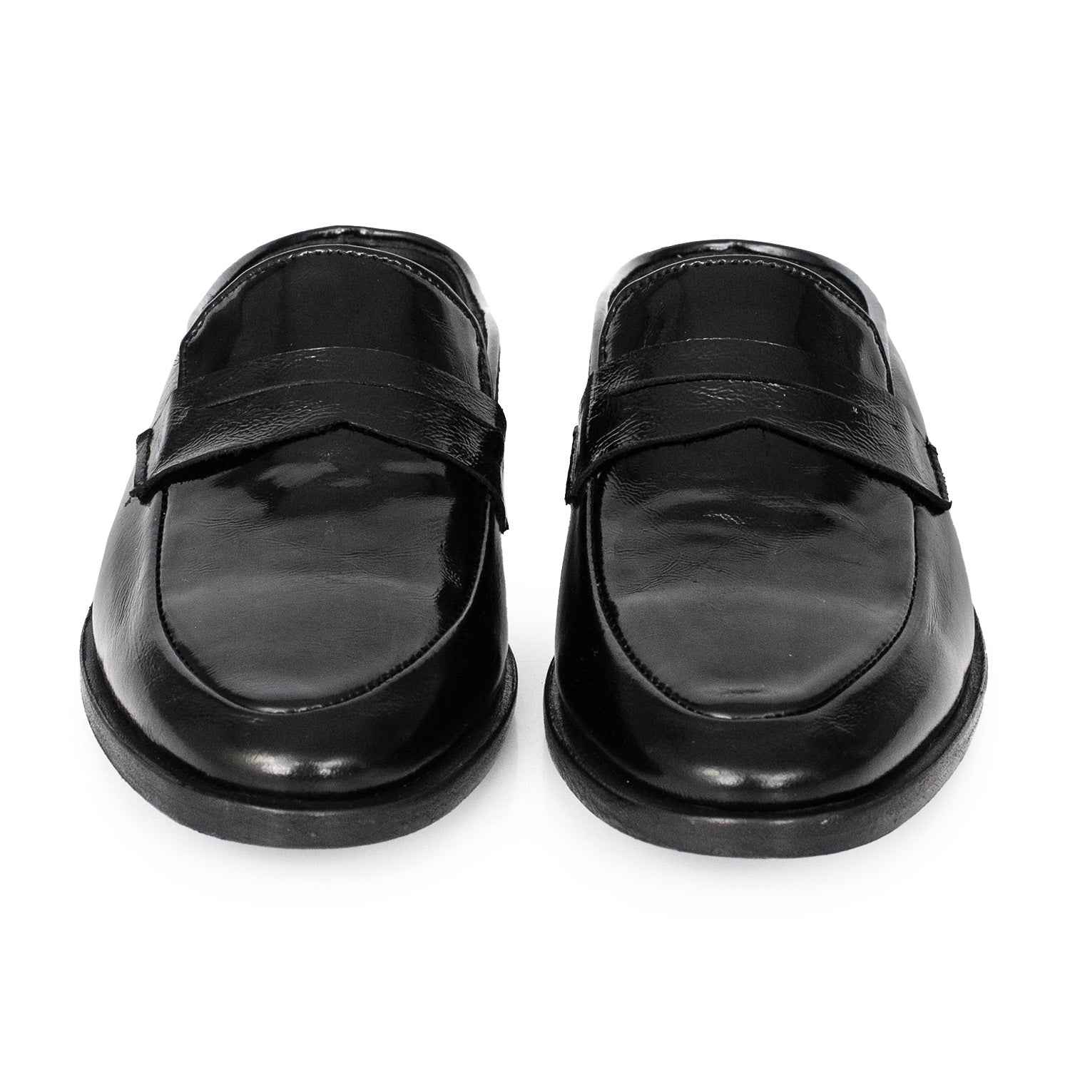 ZUECO BARCA NEGRO CHAROL