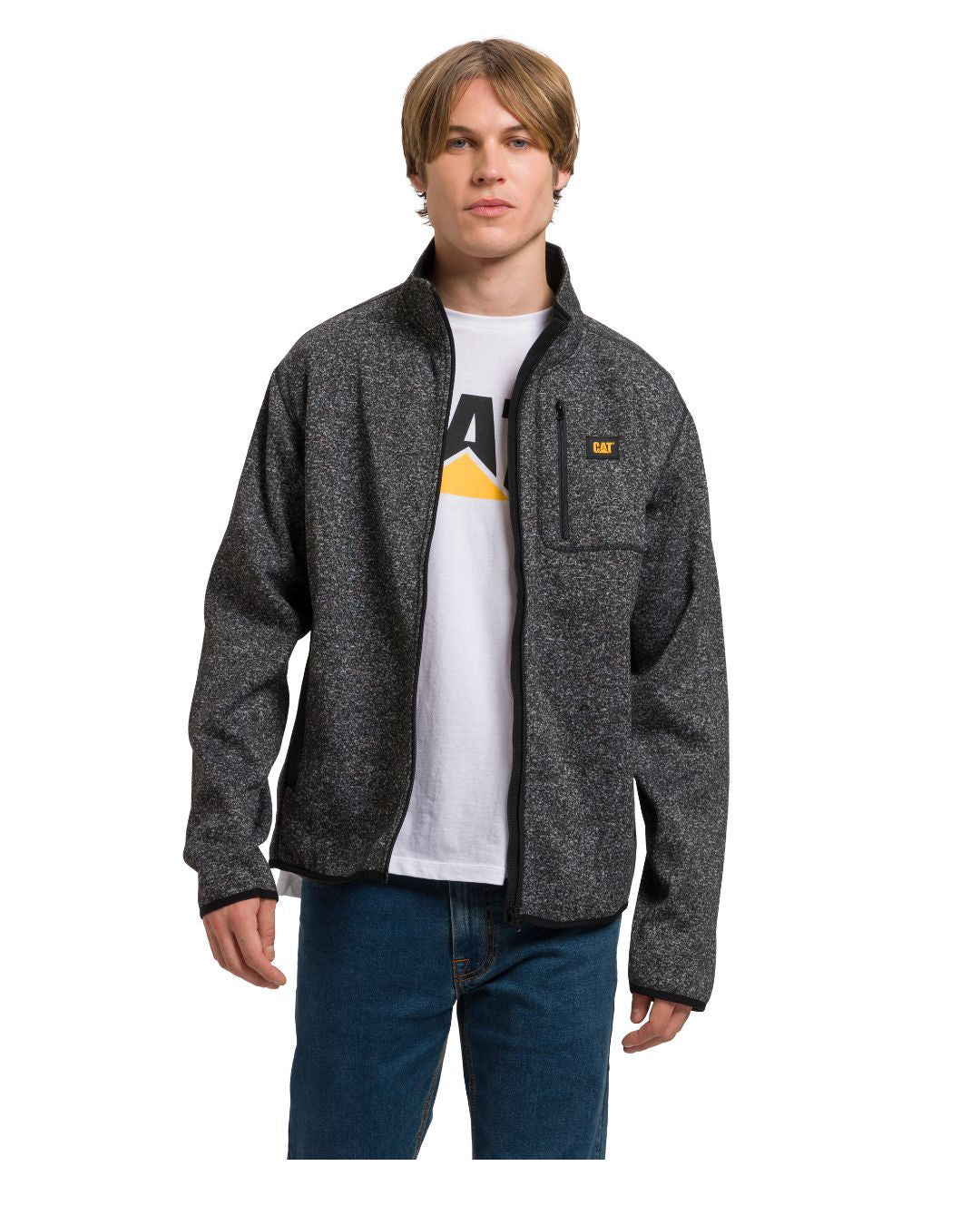 Sweater de polar full zip