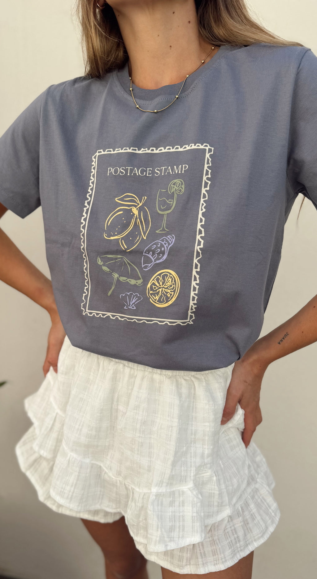 Remera POSTAGE (Azul)