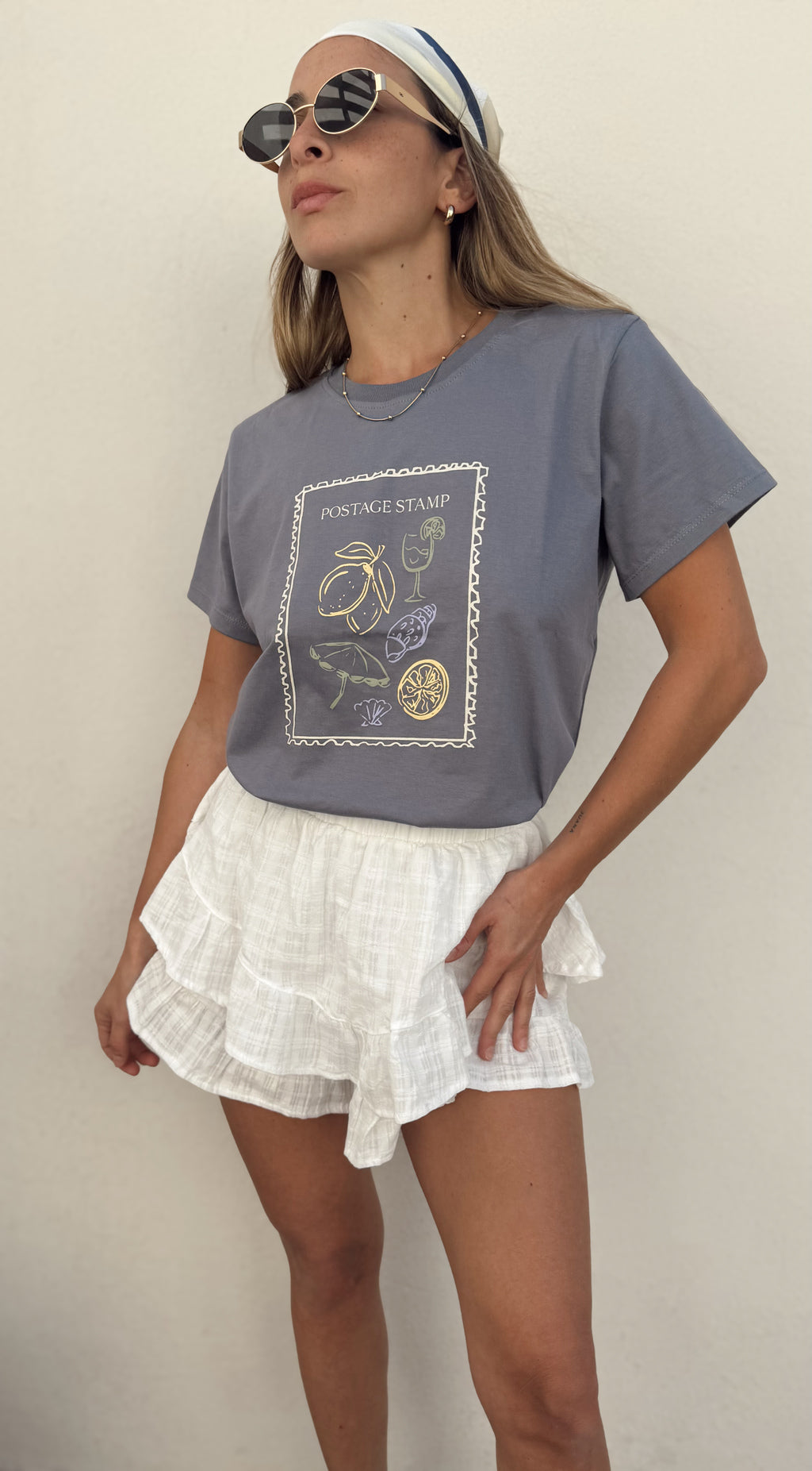 Remera POSTAGE (Azul)