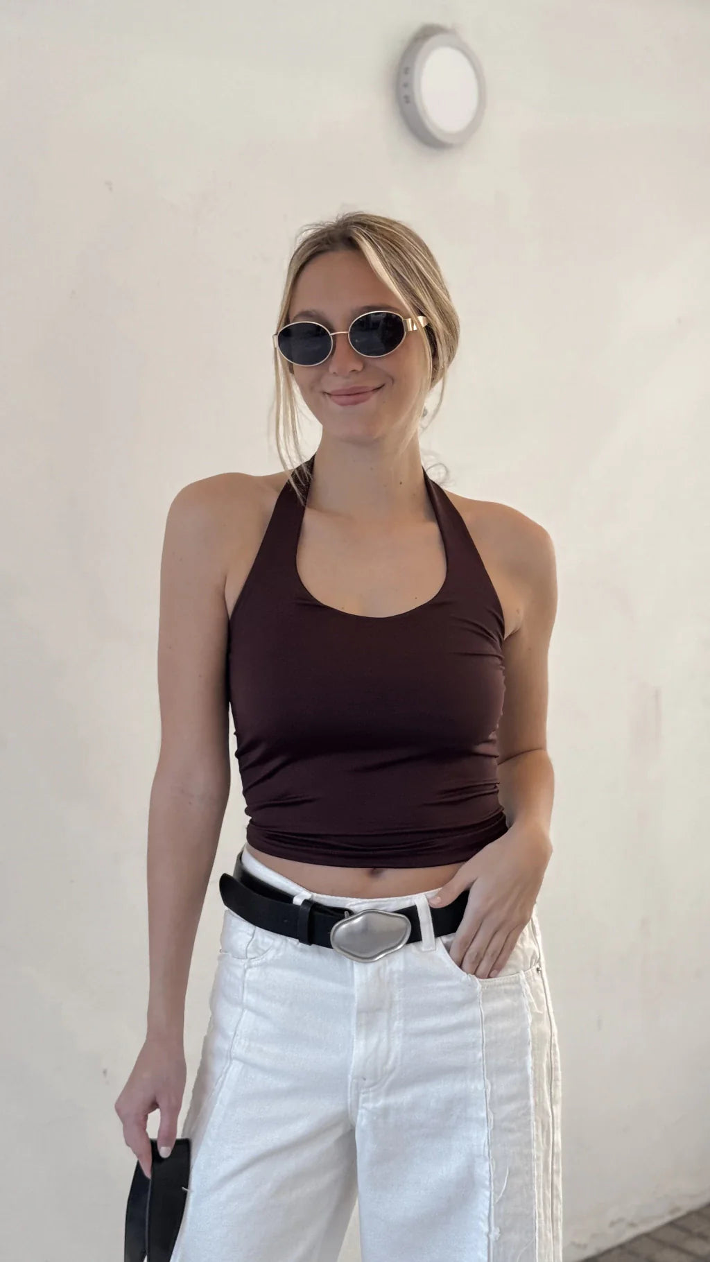 Top halter CAICOS (Choco)