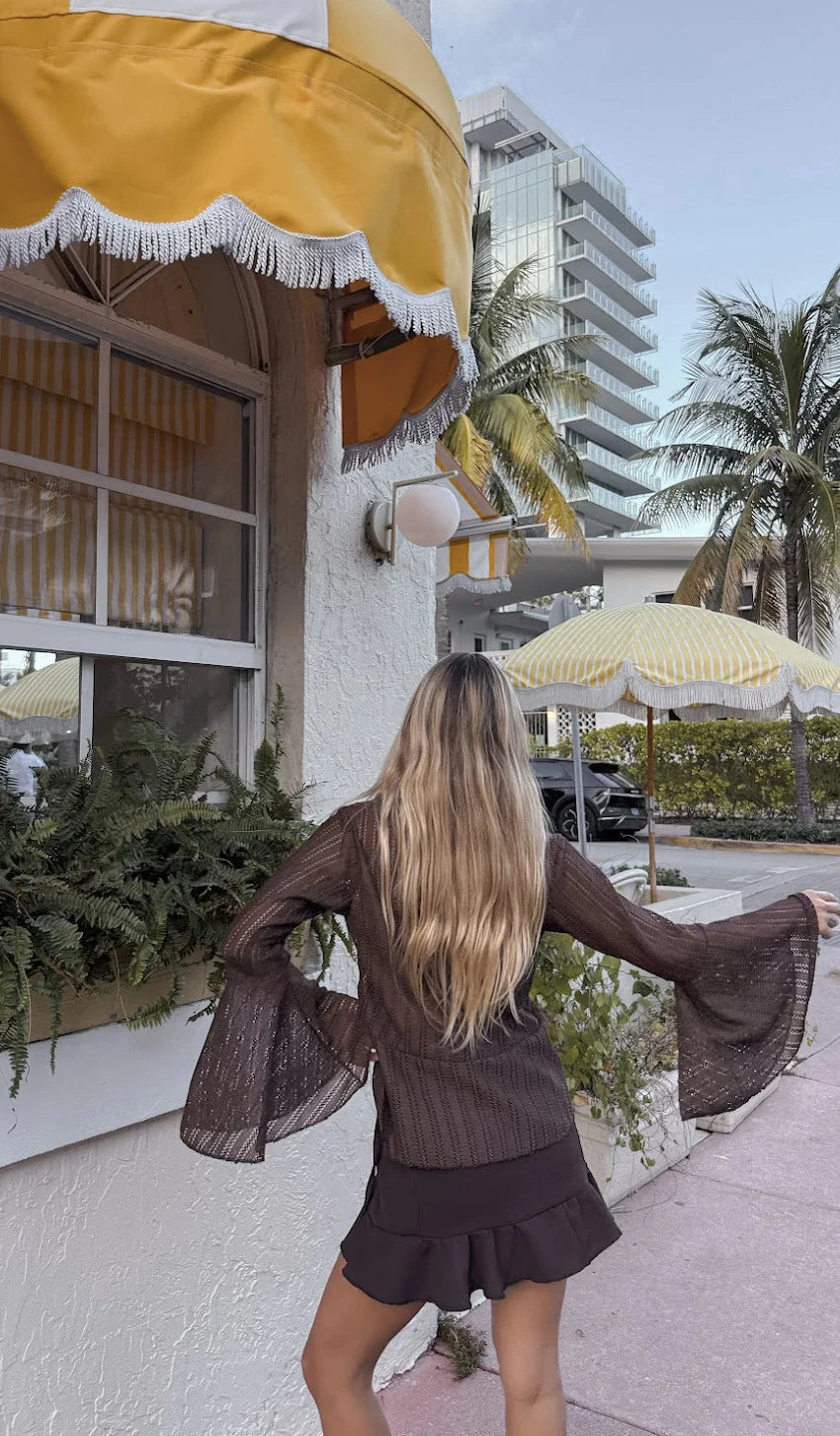 Blusa MYKONOS (tejida choco)