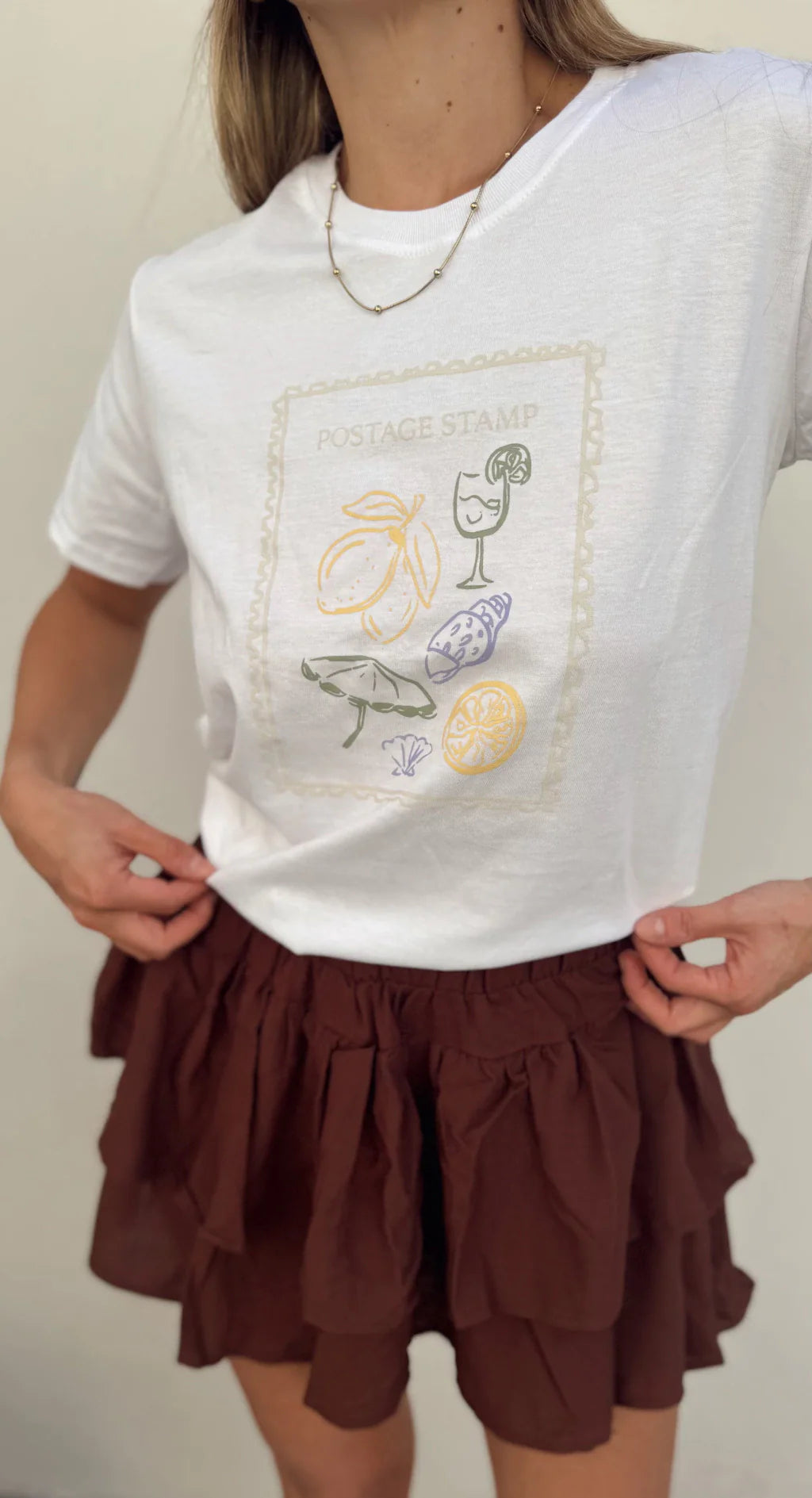 Remera POSTAGE (Blanco)